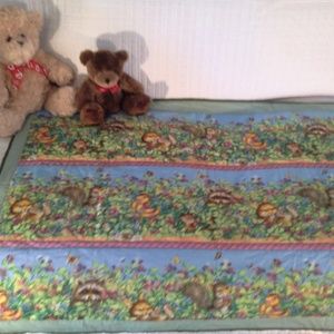 HAND CRAFTED. Baby Animal Quilt